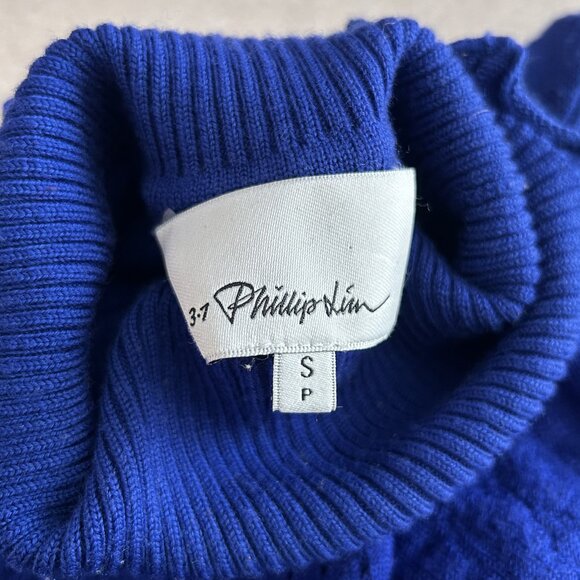 3.1 Phillip Lim Puffy Cable Turtleneck Sweater ASO Cheryl Blossom - Picture 12 of 16